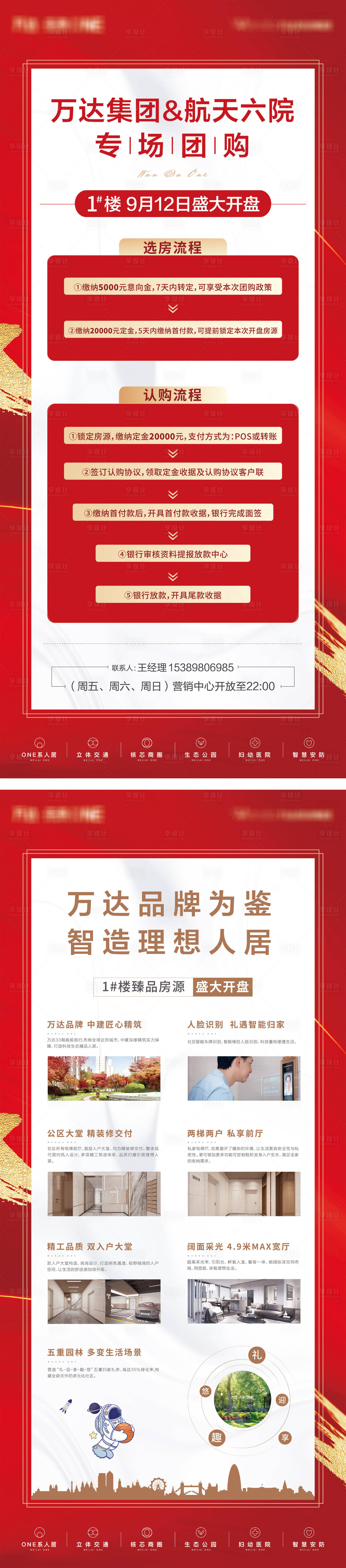 源文件下载【享设计】搜索编号：45780006699598181【地产选房流程价值点系列展架】