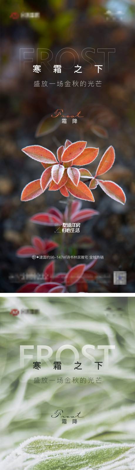 源文件下载【享设计】搜索编号：55340006927884810【霜降节气系列海报 】