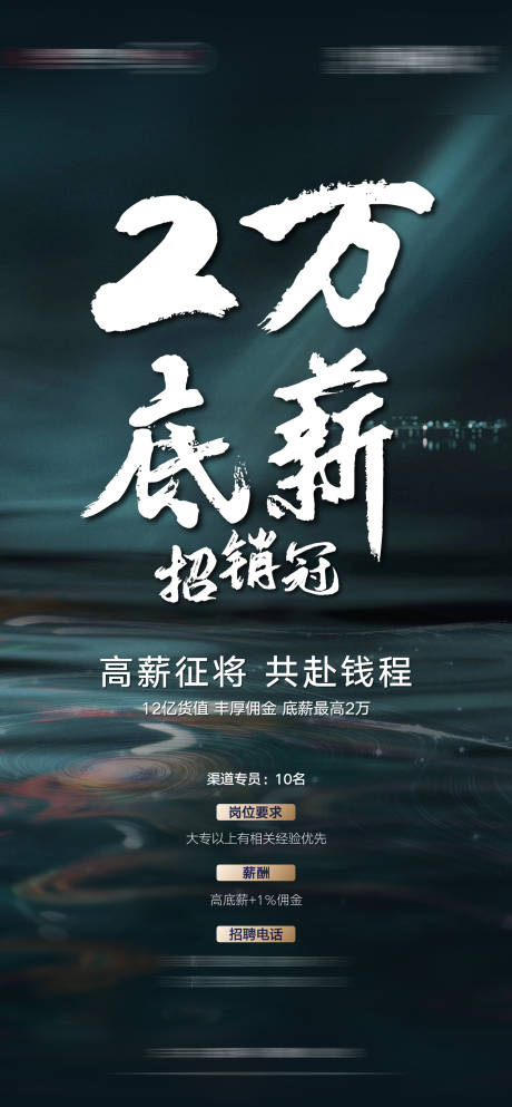 源文件下载【房地产招聘海报】编号：90370006728556568