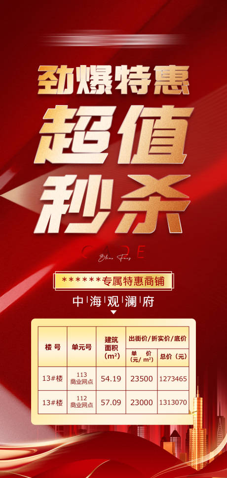 源文件下载【地产劲爆特惠海报】编号：13570006898597329