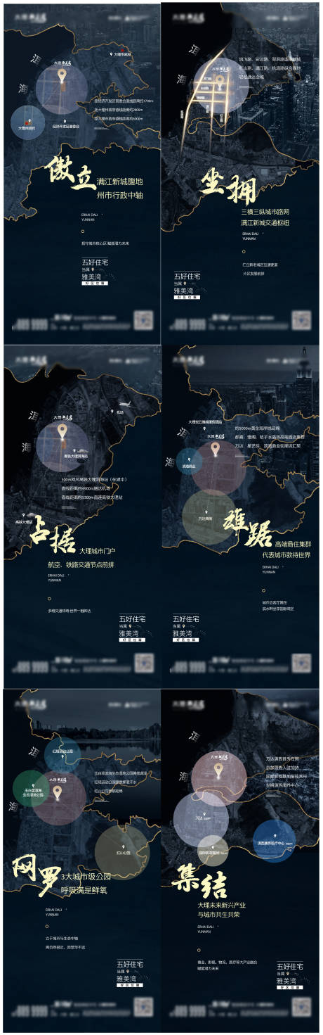 源文件下载【地产大理区位价值点系列海报】编号：26520007072321221