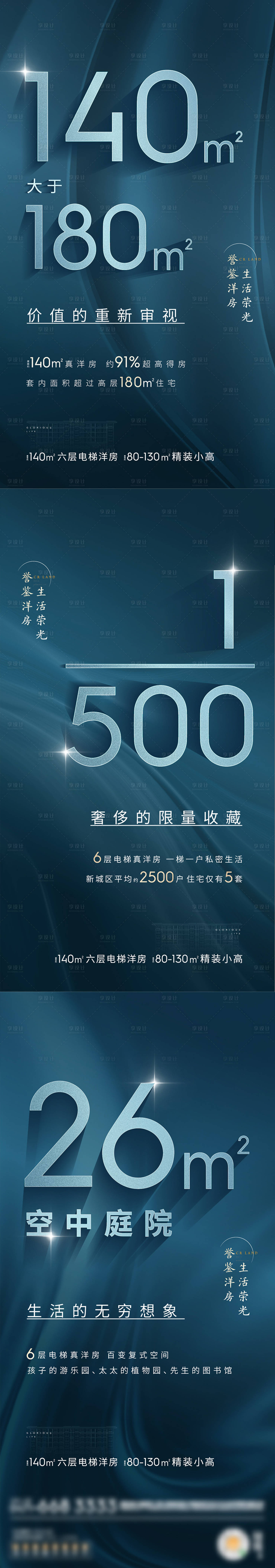 源文件下载【享设计】搜索编号：65950007285026772【地产数字系列海报 】