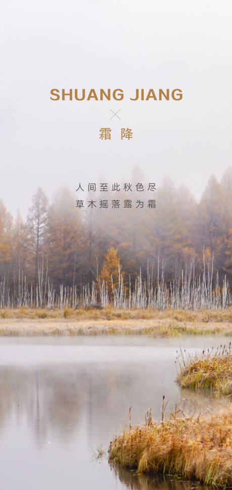 源文件下載【霜降海報】編號：94590007289617946