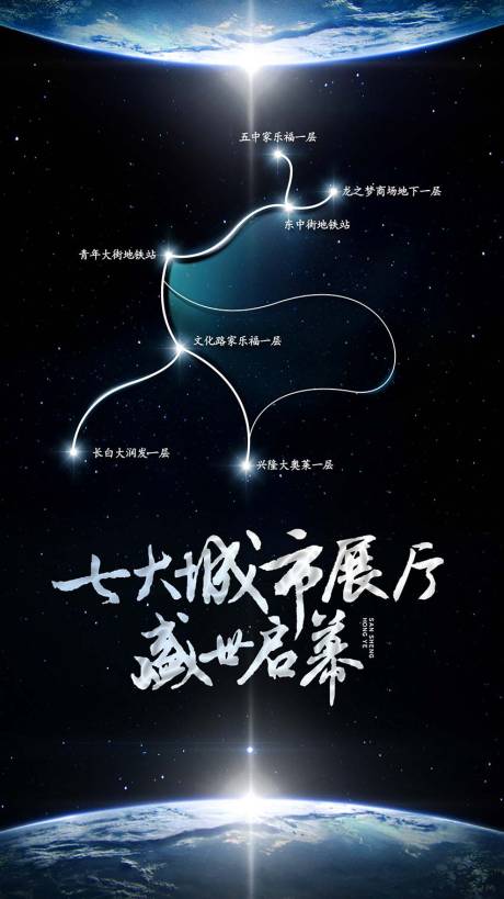 源文件下载【展厅盛世启幕海报】编号：75410007432123573