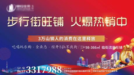 源文件下载【地产旺铺热销广告展板】编号：27840007337237550