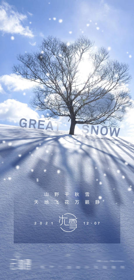 源文件下载【大雪节气海报】编号：46630007421594089