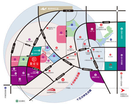 源文件下载【享设计】搜索编号：30790007393662869【地产区位图】