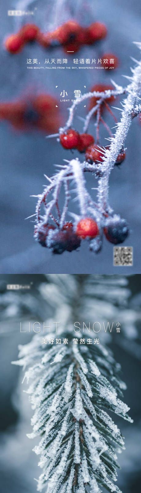 源文件下载【享设计】搜索编号：43860007255519898【小雪节气系列海报】