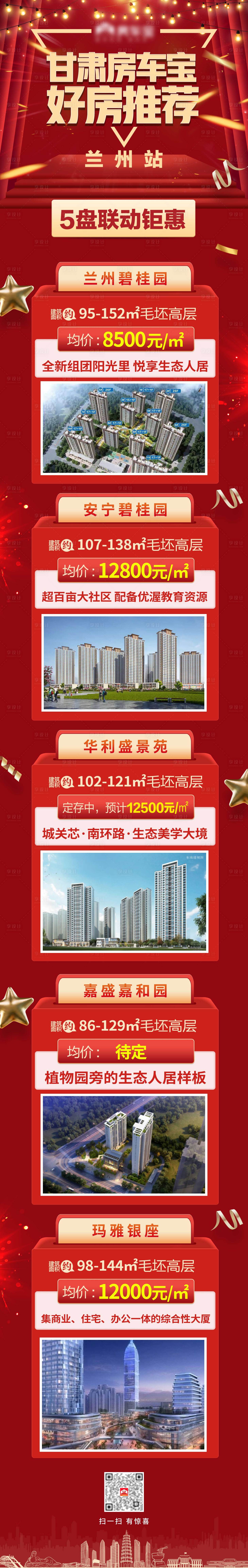 源文件下载【好房推荐长图红金海报】编号：96270007439197505