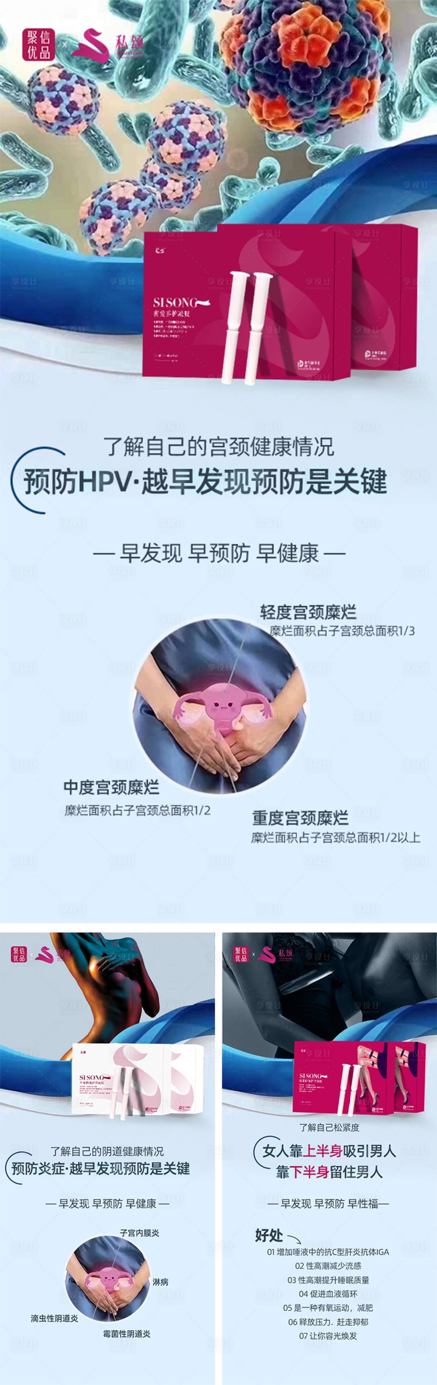源文件下载【享设计】搜索编号：84890007111472144【女性炎症海报】
