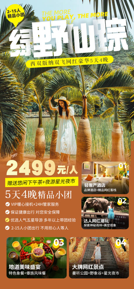 源文件下載【云南西雙版納旅游海報活動圖】編號：76050007306501393