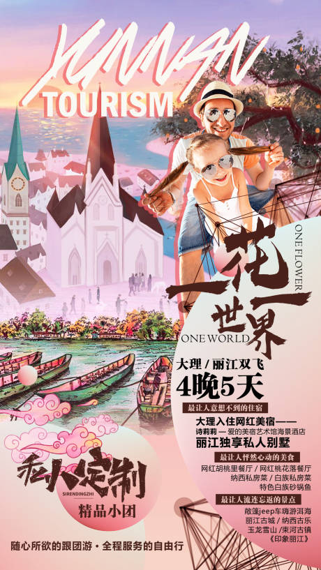 源文件下载【云南旅游海报】编号：66450007117592484