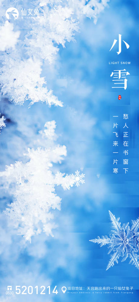 源文件下载【小雪海报】编号：87940007214299524