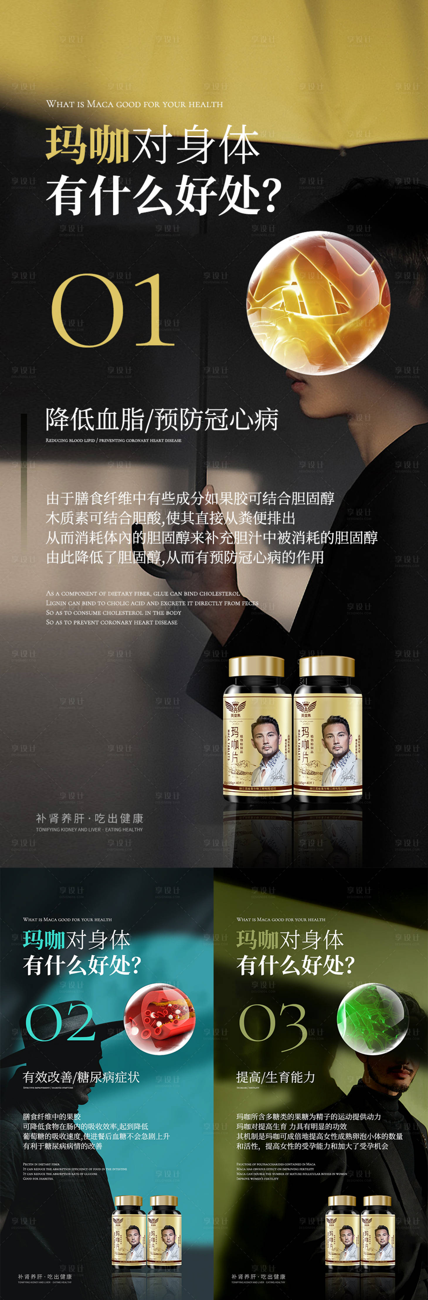 源文件下載【享設計】搜索編號：60070007064593462【微商保健品促銷宣傳系列海報】