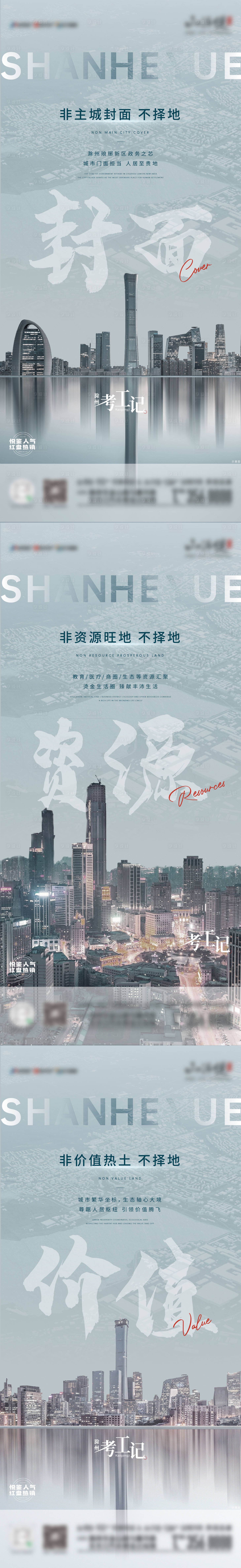 源文件下载【地产择地价值点系列海报】编号：20211103140707279