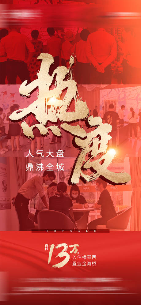 源文件下载【地产热销海报单图】编号：58220007159639223