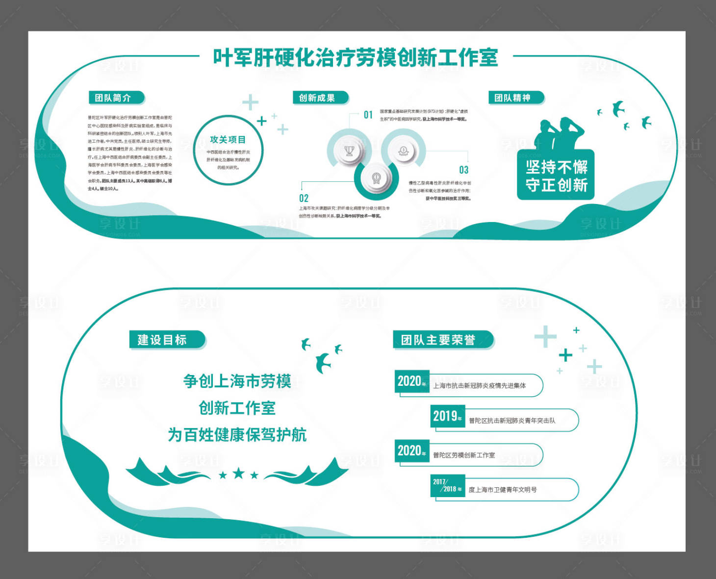源文件下載【享設計】搜索編號：85380007441472040【醫院文化墻設計】