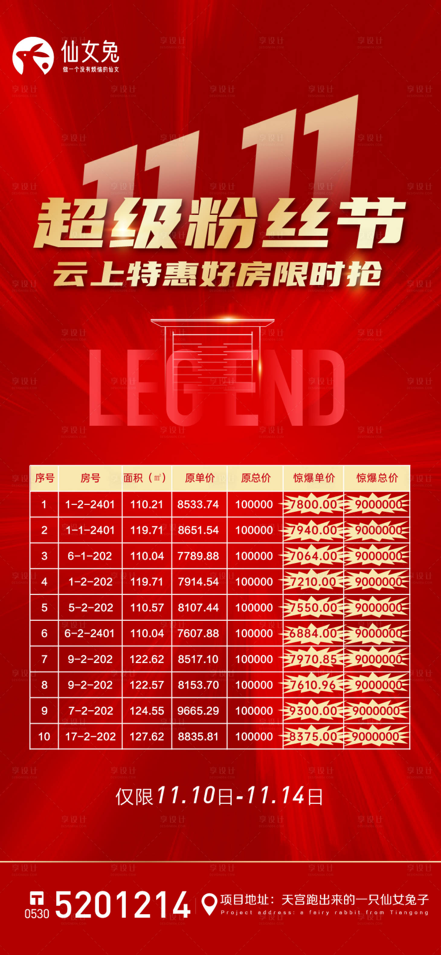 源文件下载【特价房热销海报】编号：39710007307088734