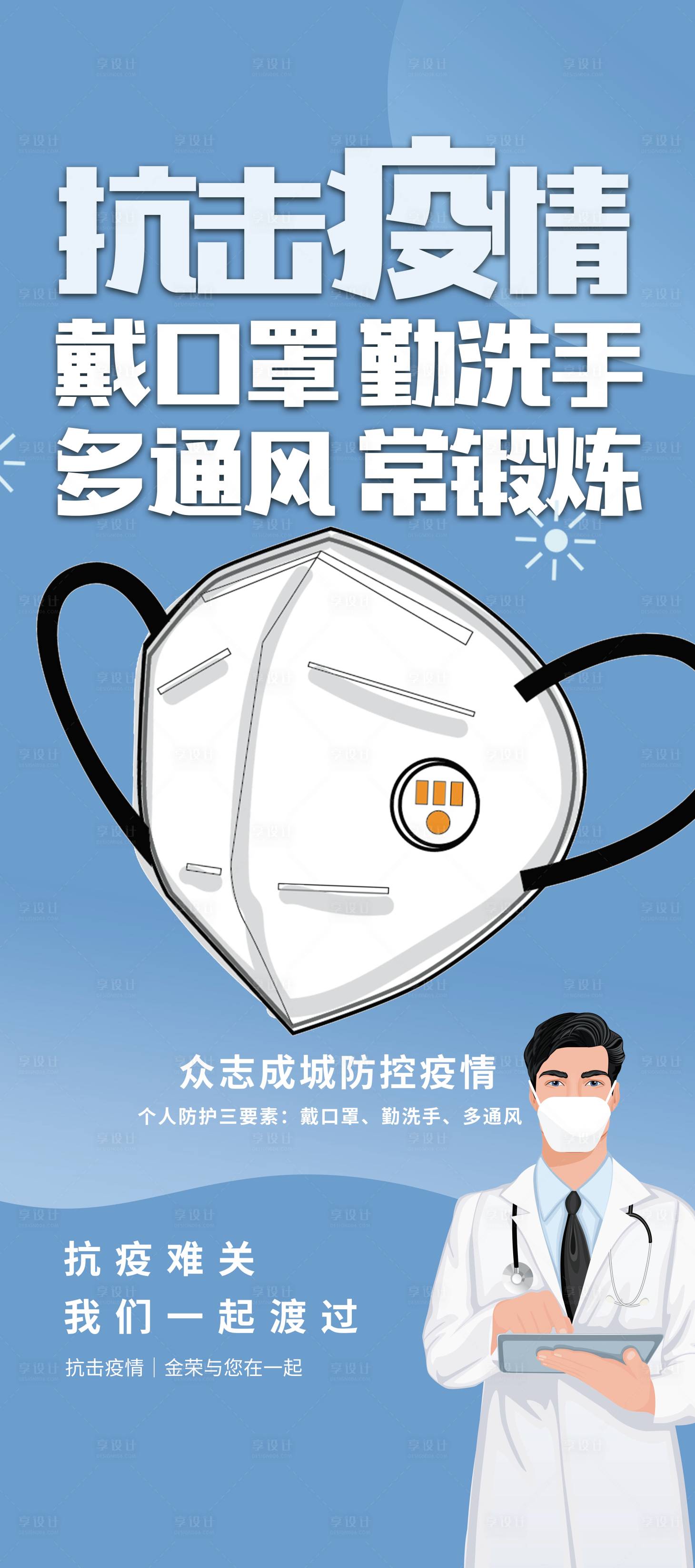 源文件下載【享設計】搜索編號：51230007218639620【疫情防護展架】