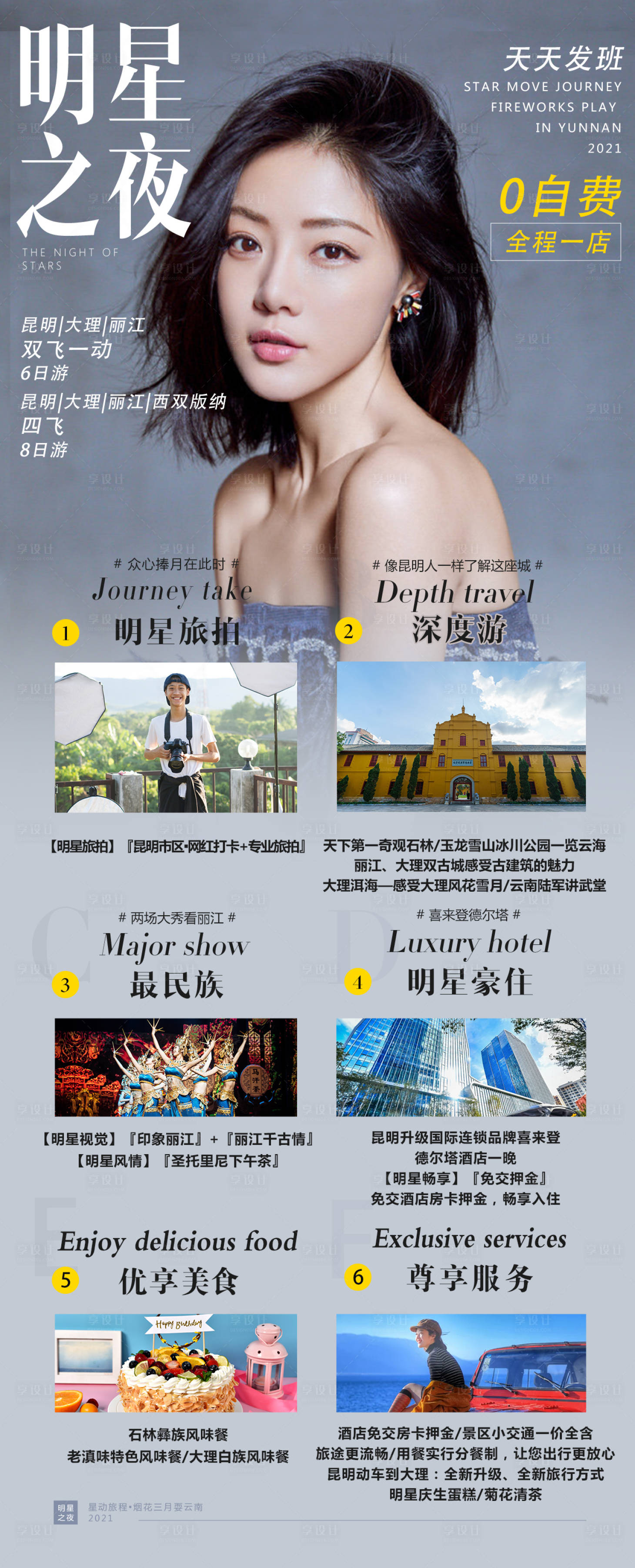源文件下载【云南昆明大理丽江泸沽湖香格里拉海报】编号：82140007127192373