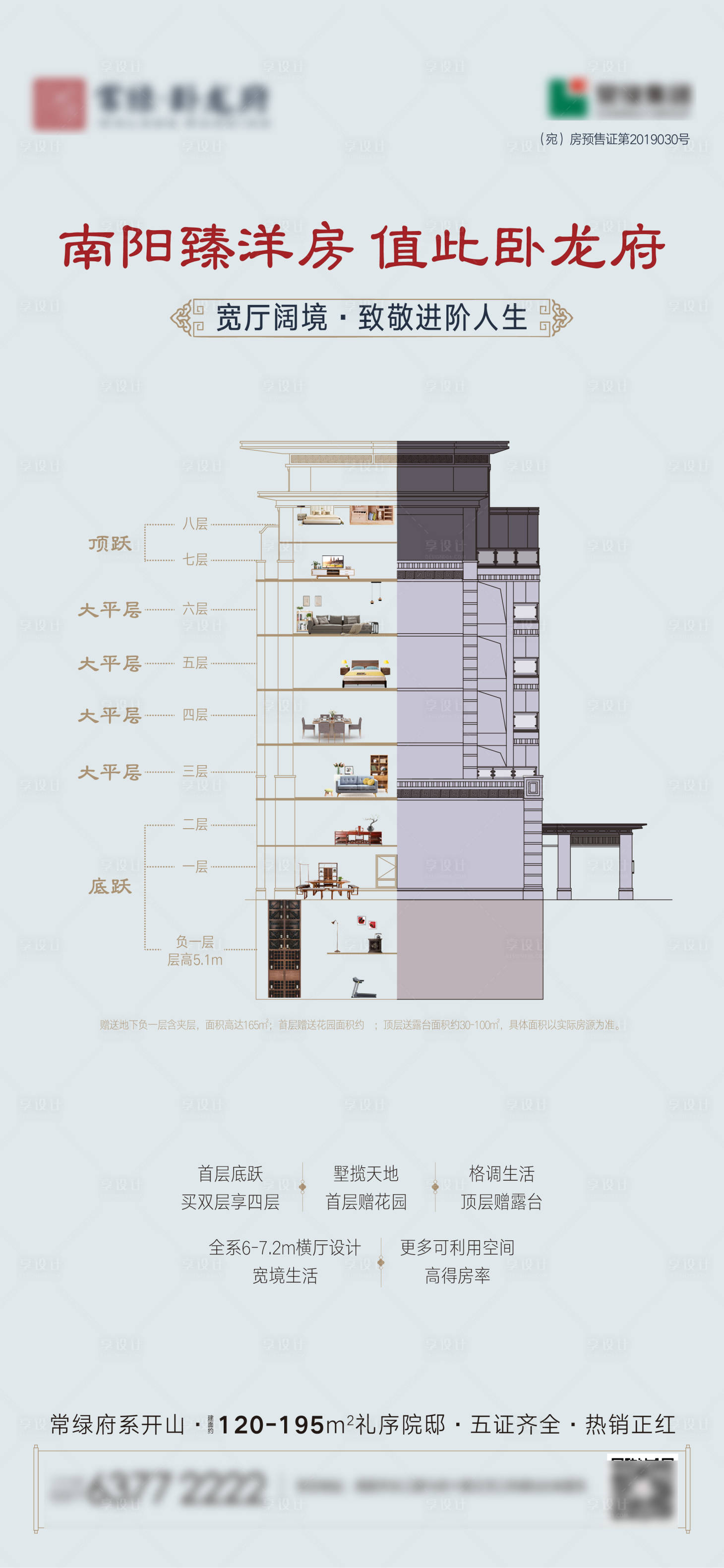 源文件下載【享設計】搜索編號：52950007342271541【洋房價值點海報】