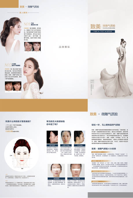 源文件下载【医美三折页设计】编号：43840007338433629