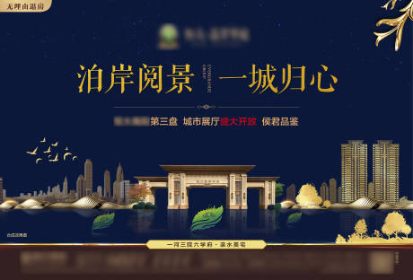 源文件下载【城市展厅开放地产海报】编号：21400007411145065