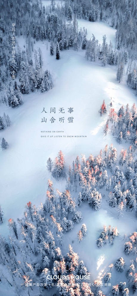 源文件下载【地产小雪海报】编号：47290007193985385
