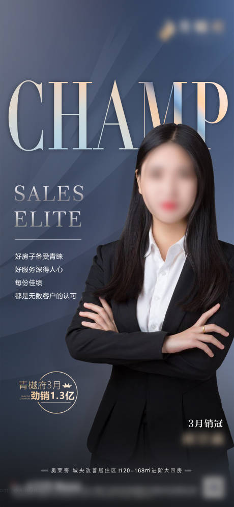 源文件下载【地产销冠海报】编号：69160007190248928