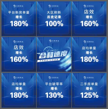 源文件下载【十月战报九宫格海报】编号：44350007136541272