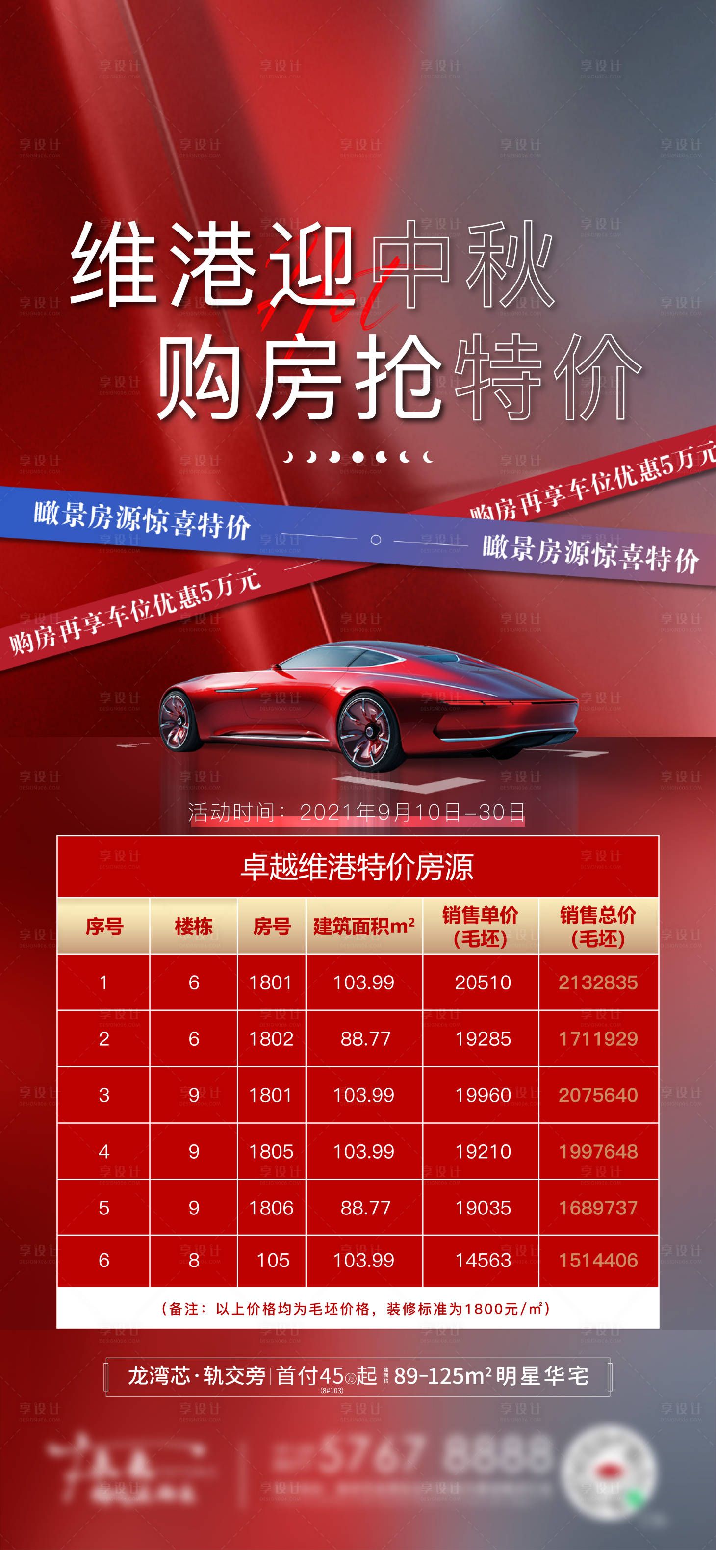 源文件下載【享設計】搜索編號：19400007362542591【地產特價房源熱銷刷屏稿海報】
