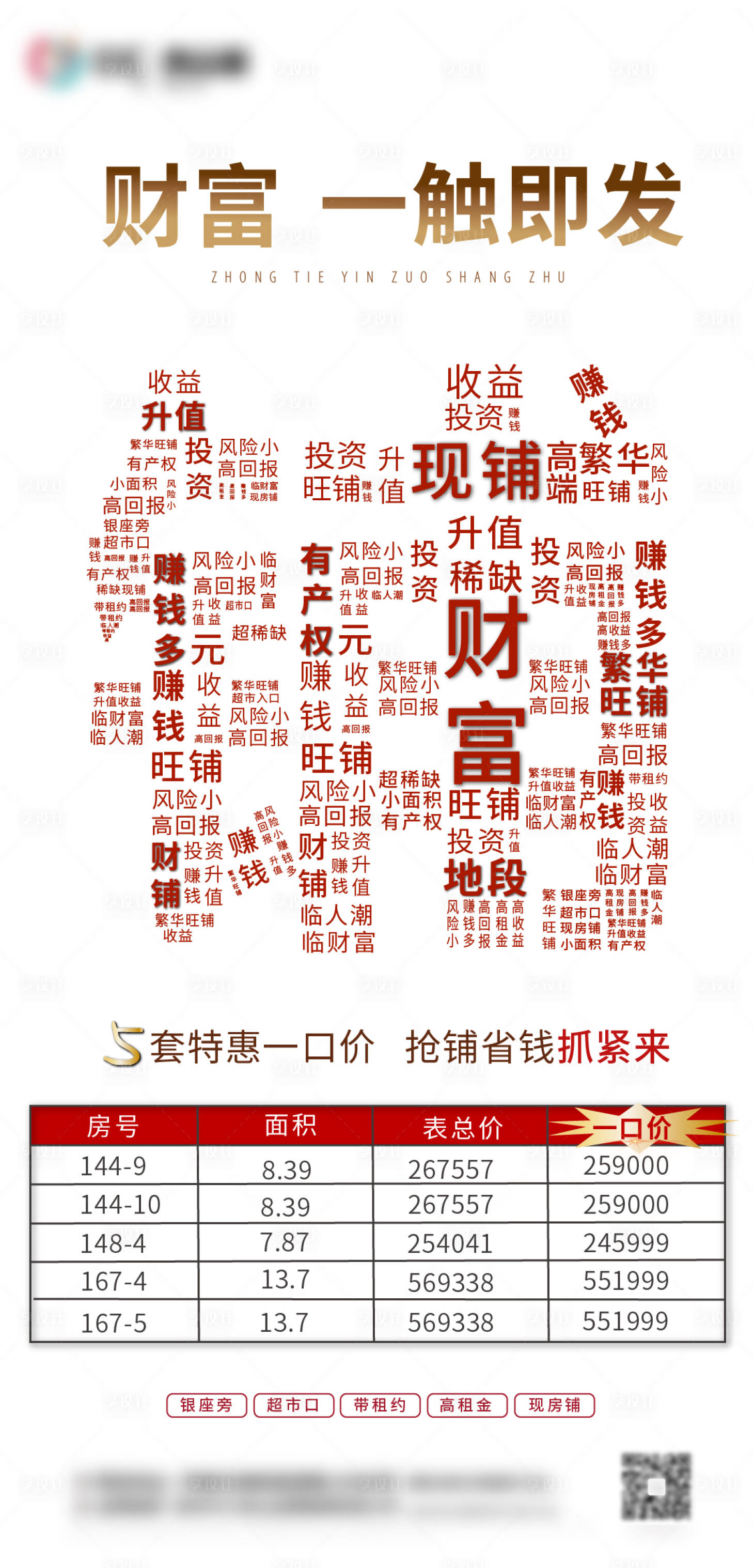 源文件下载【商铺促销特价房海报】编号：20820007147812085