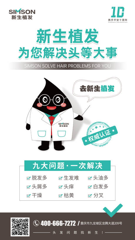 源文件下载【医美植发海报】编号：24580007401172991