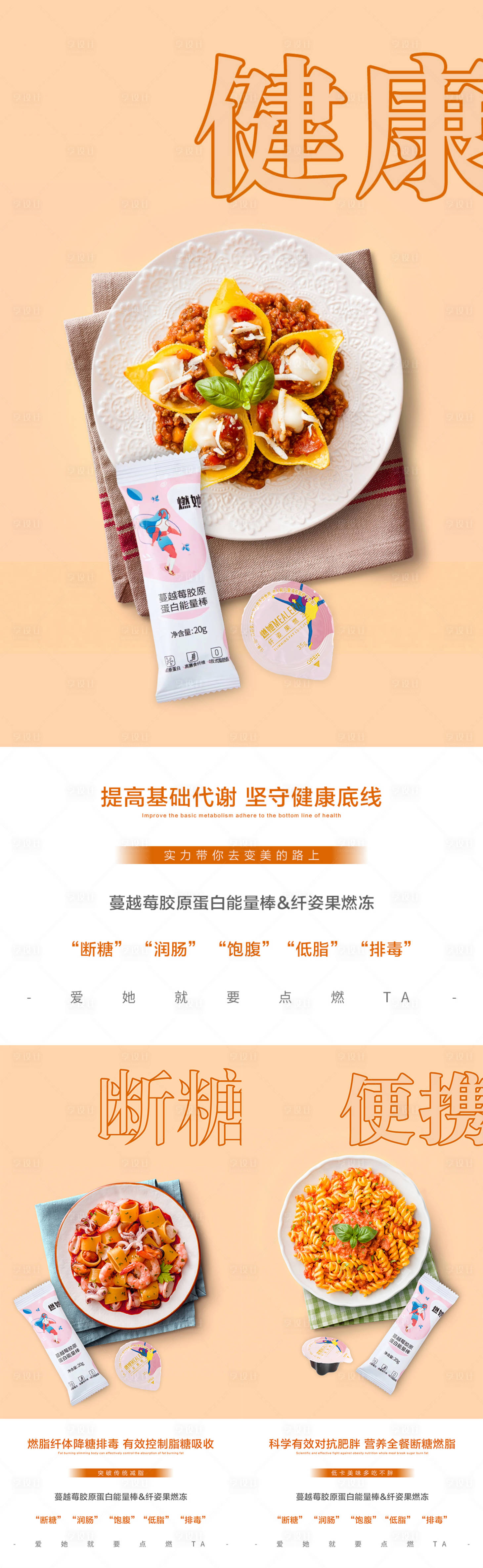 源文件下載【享設計】搜索編號：89590007180511030【微商減肥系列海報】