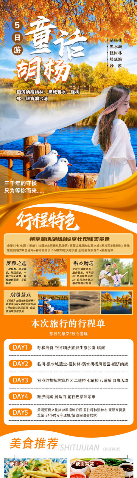 编号：20211110184954105【享设计】源文件下载-童话胡杨林旅游详情页海报