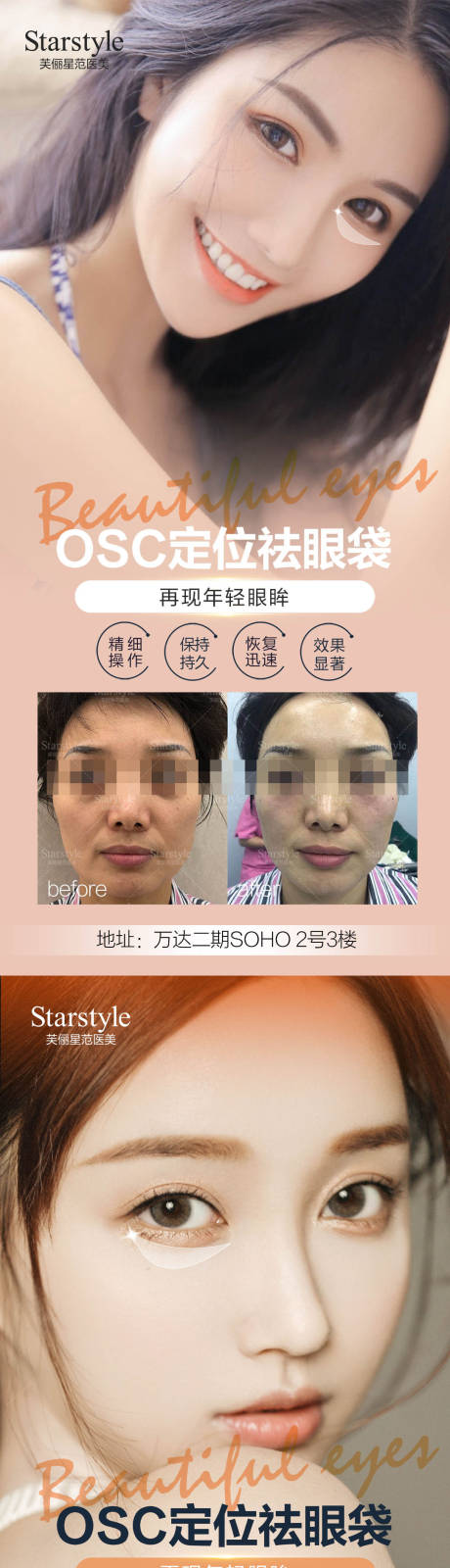 源文件下载【医美祛眼袋人物系列海报】编号：49610007434508350