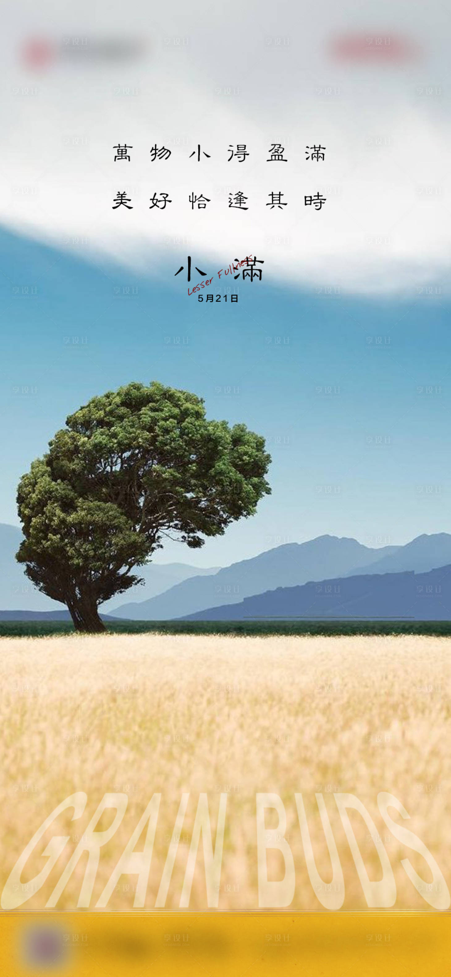源文件下载【小满节气海报 】编号：31940007232864281