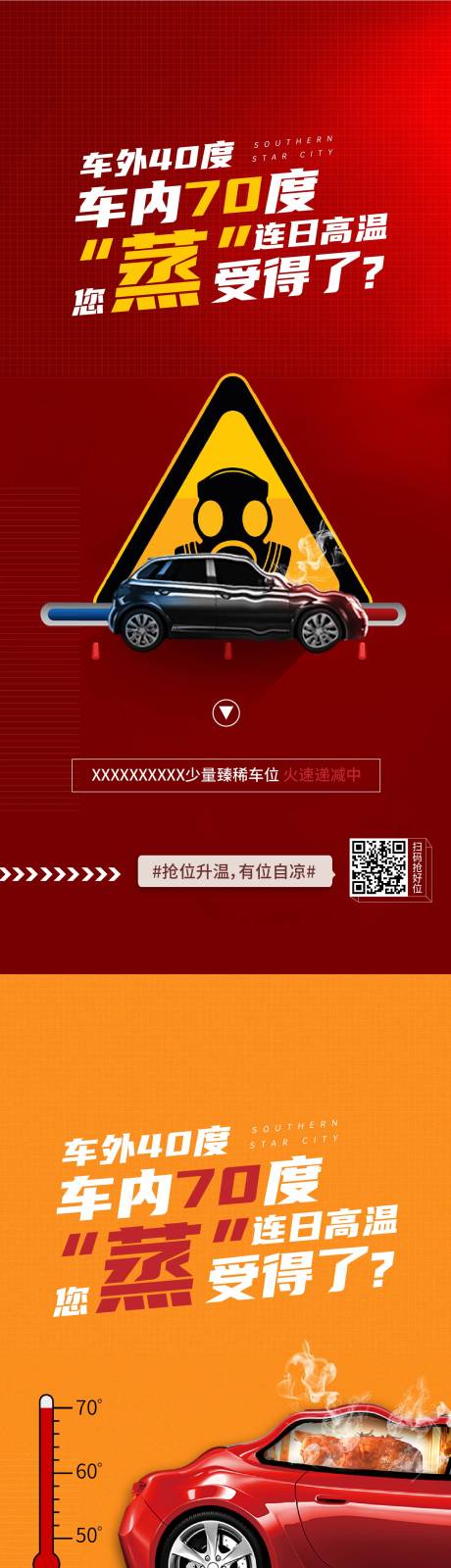 源文件下载【车位痛点价值系列海报】编号：54840007186625010