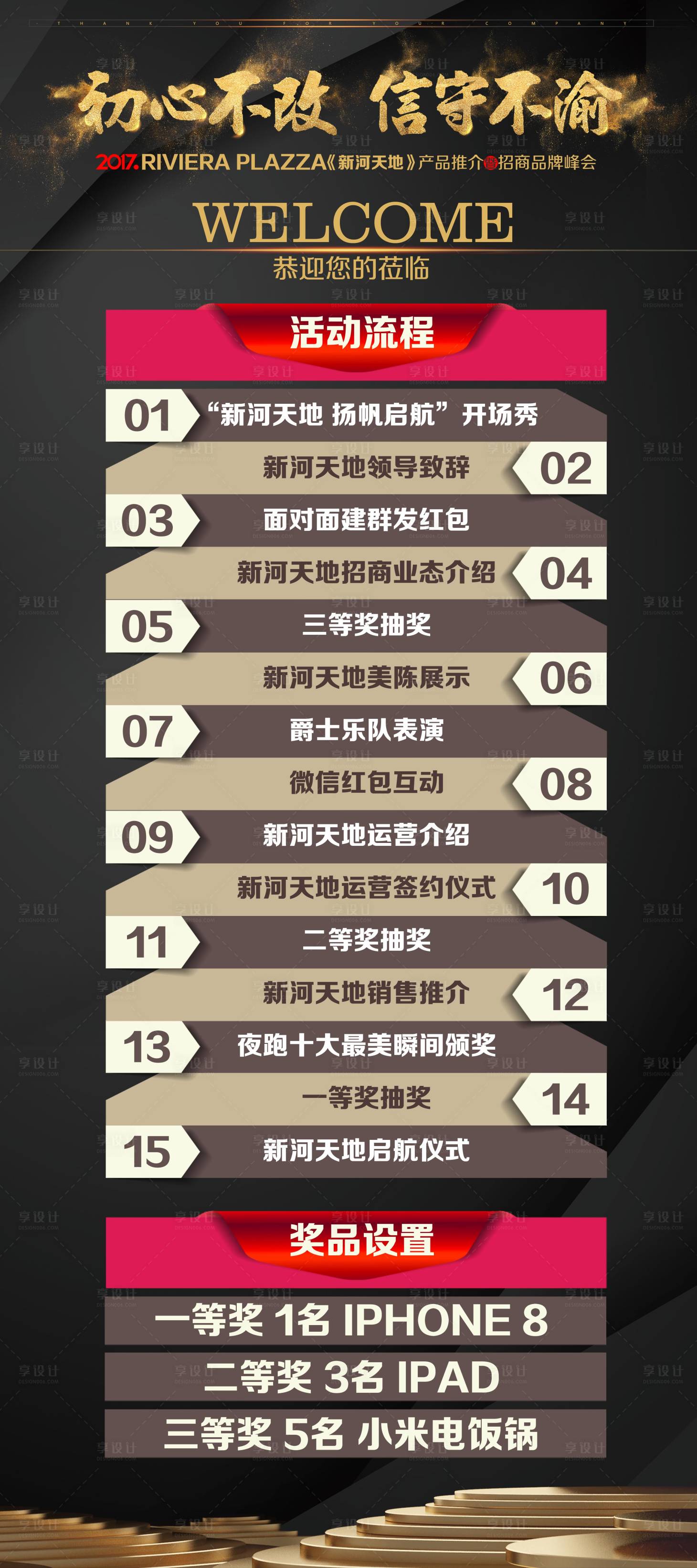 源文件下载【活动流程易拉宝】编号：89430007070075326