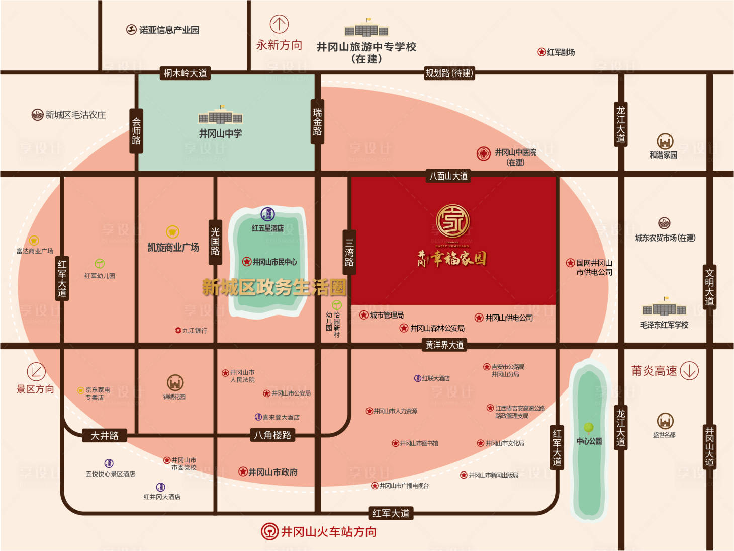 源文件下载【地产区位图】编号：20211115170844385