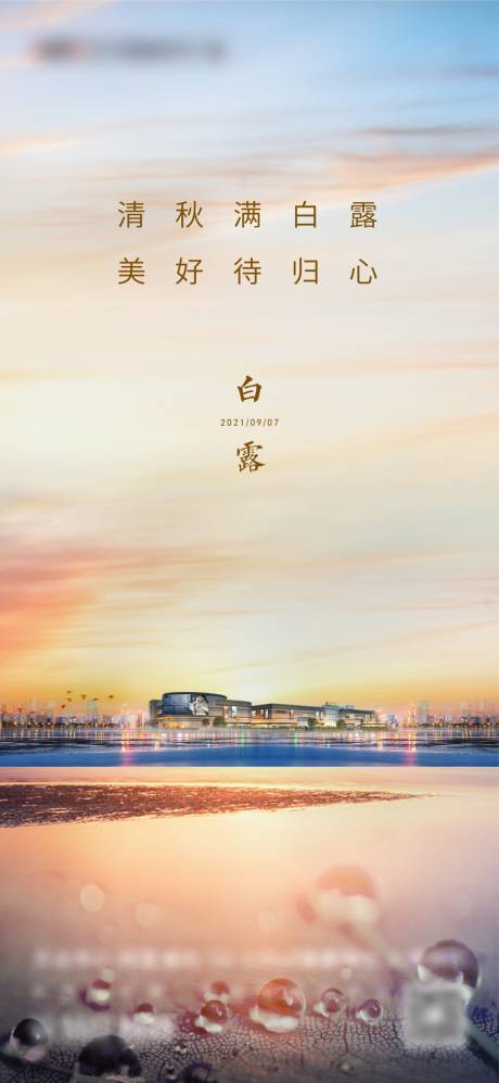 源文件下载【白露节气海报】编号：29940007305654720