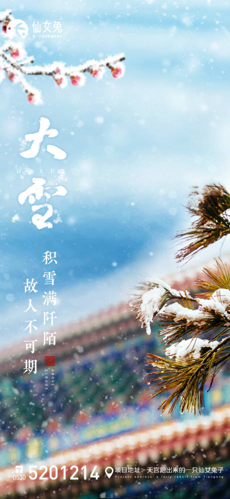 源文件下載【大雪節(jié)氣海報】編號：19230007382533669