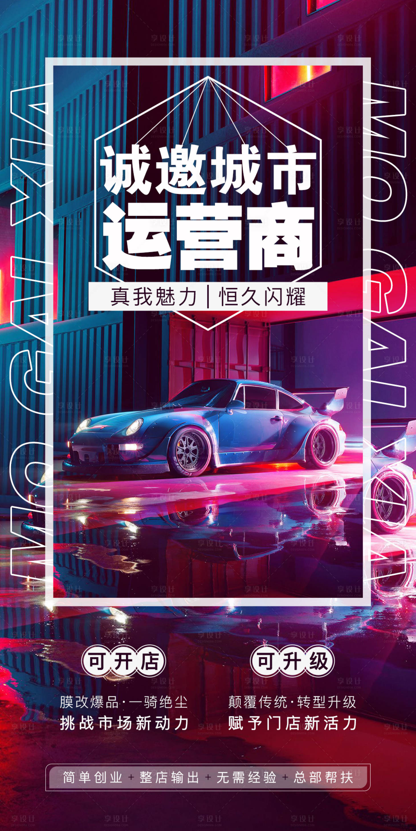 源文件下载【汽车贴膜改装海报】编号：40920007084558100