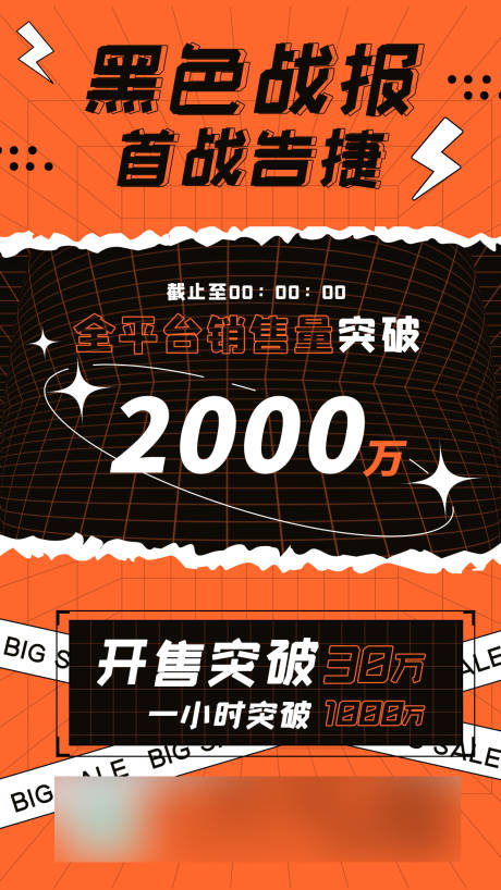 源文件下载【黑色星期五战报海报】编号：73490007363643262