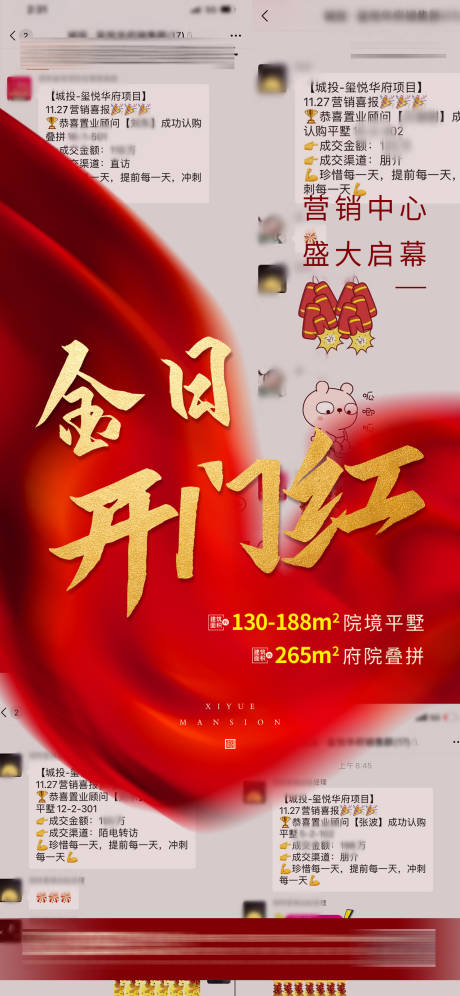 源文件下載【享設計】搜索編號：88070007441294622【地產熱銷開門紅海報】
