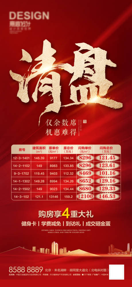 源文件下載【享設計】搜索編號：48860007283124631【地產清盤海報】