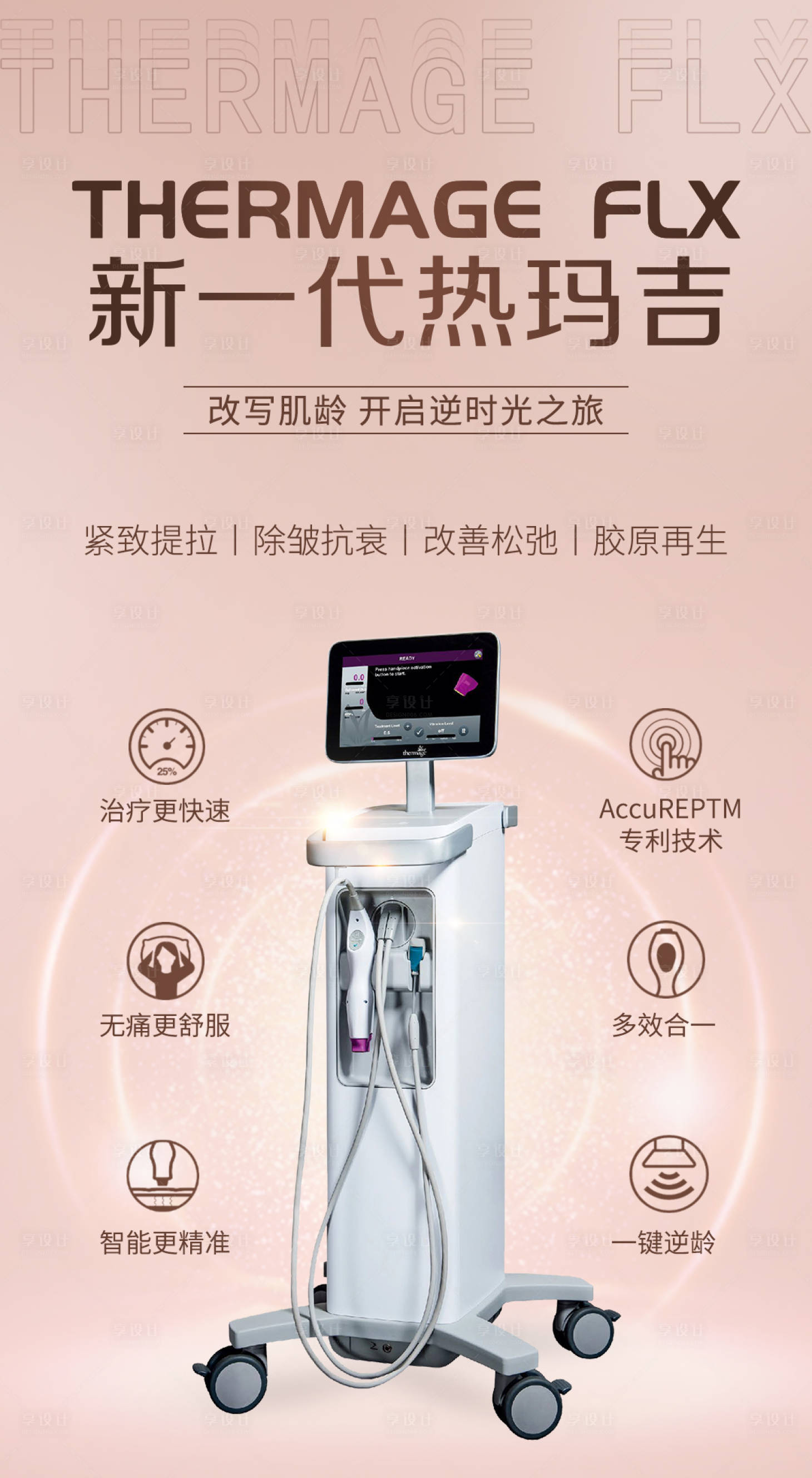 源文件下載【享設計】搜索編號：24620007556801379【醫美儀器熱瑪吉海報】