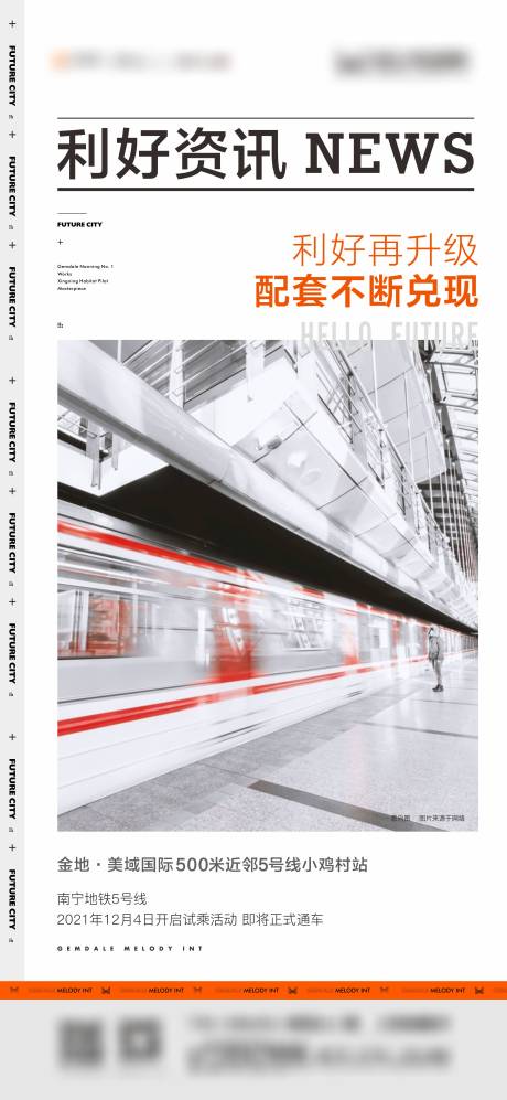 源文件下载【享设计】搜索编号：83520007506169963【地产精致简约利好资讯微信海报】