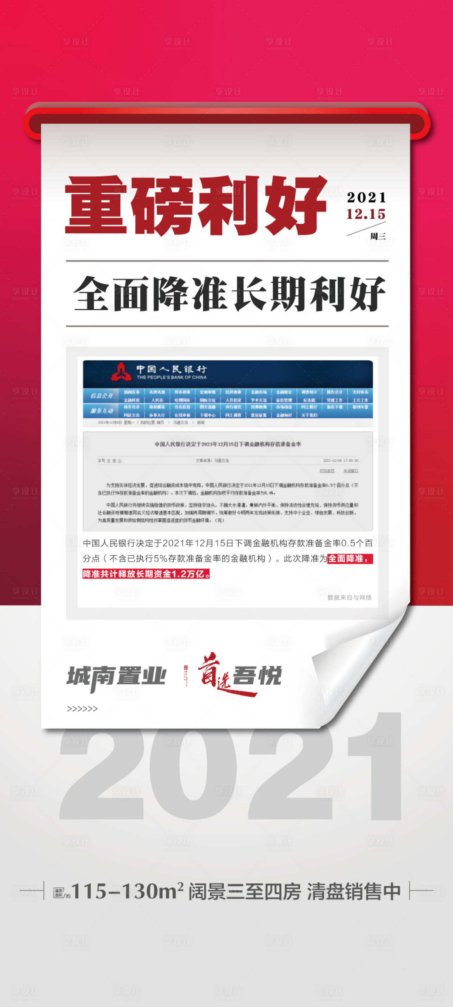 源文件下载【地产利好海报】编号：24630007738196850