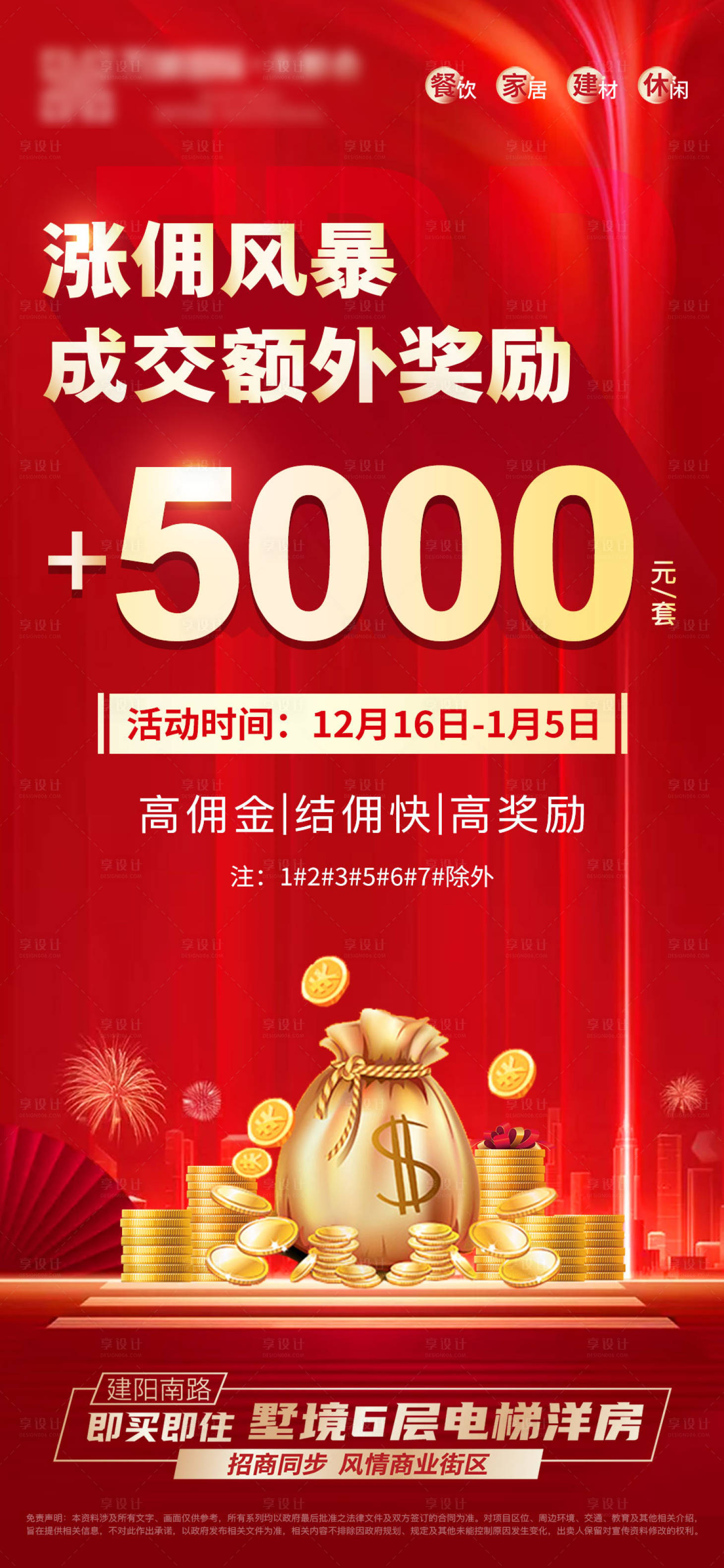 源文件下載【房地產(chǎn)傭金漲傭海報(bào)】編號(hào)：14930007777604092